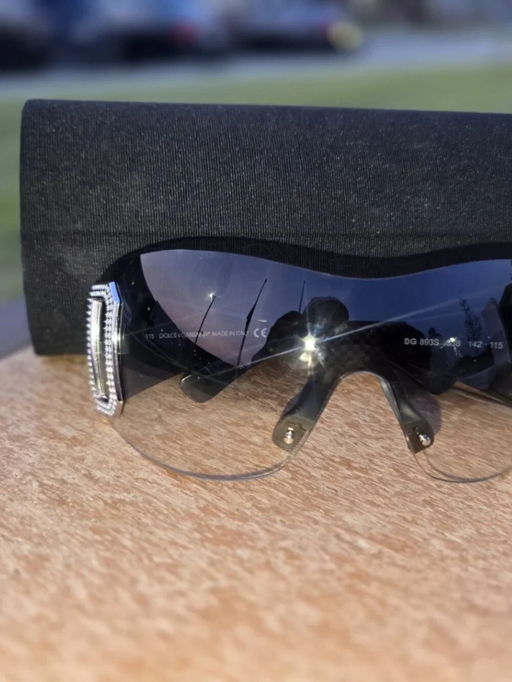 D&G Oversized Rhinestones Sunglasses